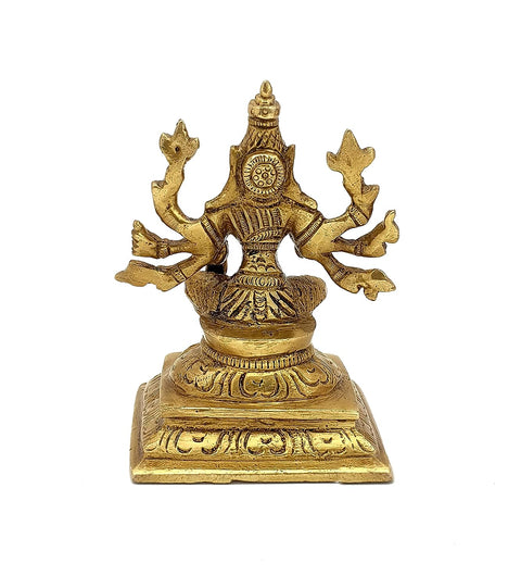 Brass 4.5 Inches Varahi Statue, Varahi Amman Statue, Brass God Idols, Golden, Standard, Pack of 1 (Design 138)