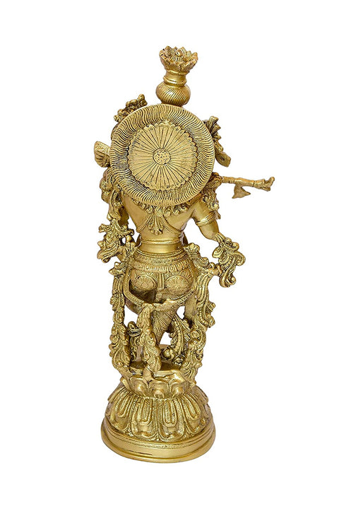 Brass Radha Krishna Statue Pair| 20 Inches(Design 113)