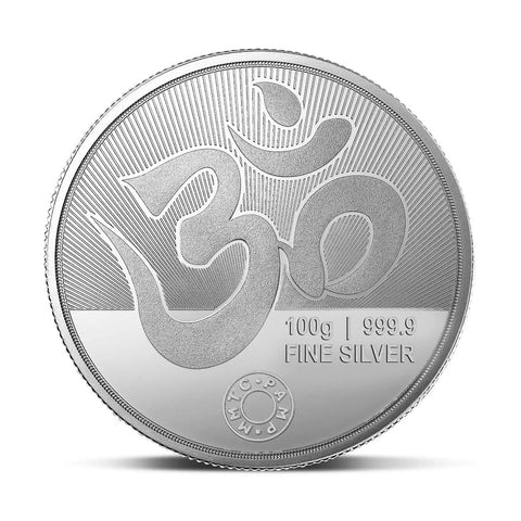 999 MMTC Lakshmi Ganesha Pure Silver Coin (Design 1)