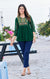 Beautiful Green Color Bubble Georgette Indian Ethnic Kurti For Casual Wear (D992)