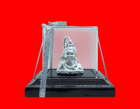 999 Pure Silver Rectangular Shiva Idol