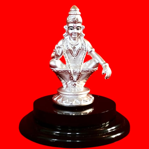 999 Pure Silver Round Ayyappa ji Idol