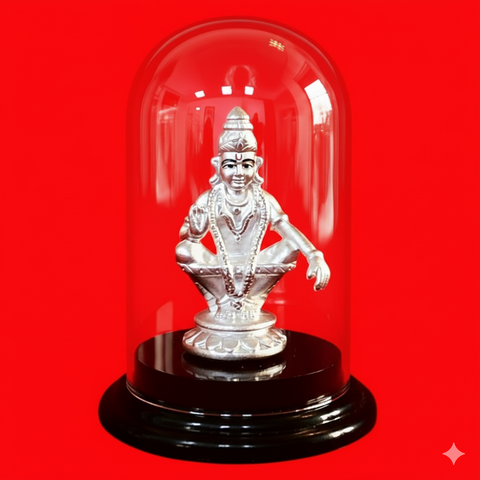 999 Pure Silver Round Ayyappa ji Idol