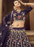 Designer Purple Color Georgette Thread With Sequence Embroidered Lehenga Choli (D206)