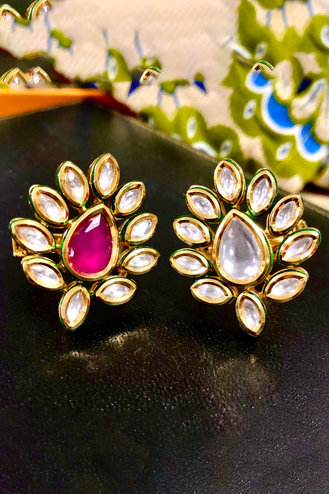 Fashionable Gold Plated Ring in a Feather Design (Design O6)