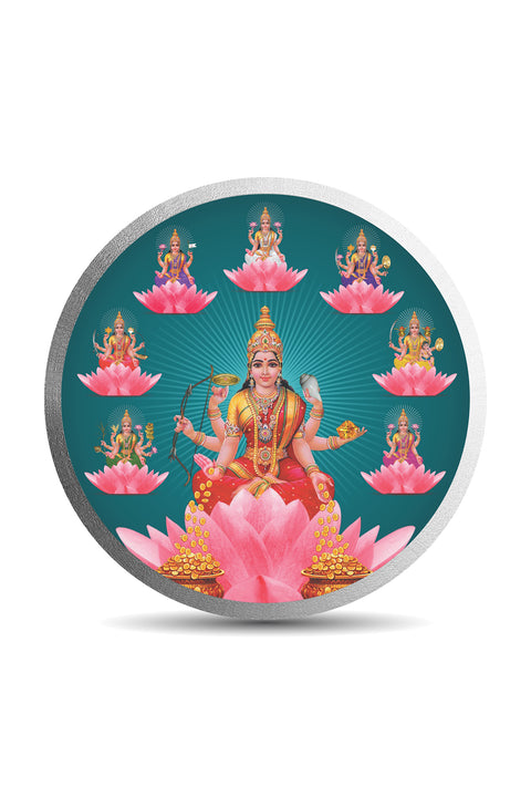 999 Pure Silver Guru Astha Mahalakshmi 10 Grams Coin (Design 35)