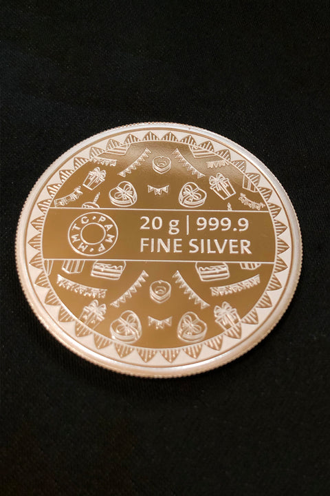 999 Happy Birthday Pure Silver 20 Grams Coin