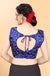 Blue Multicolor Embroidery Designer Readymade Blouse in Silk (Design 462)