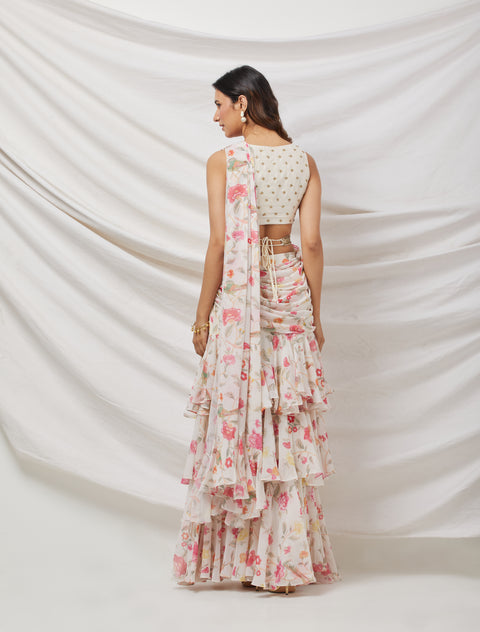 draped saree