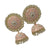 Beautiful Jhumkas with White Floral Designer Studs