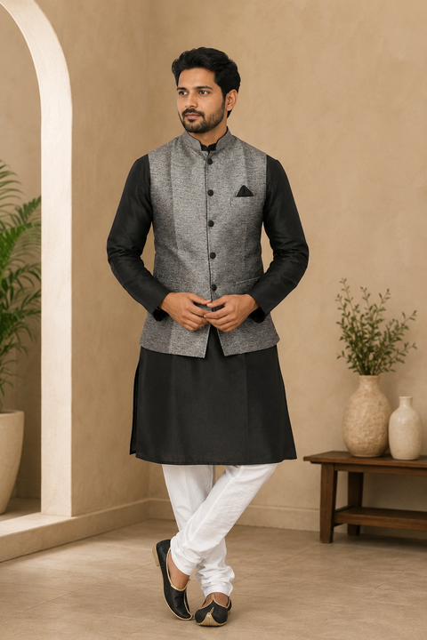Kurta Pajama with Waist Coat