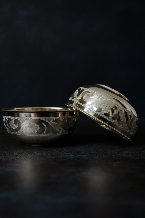 925 Solid Silver Big Bowl (Design 48)