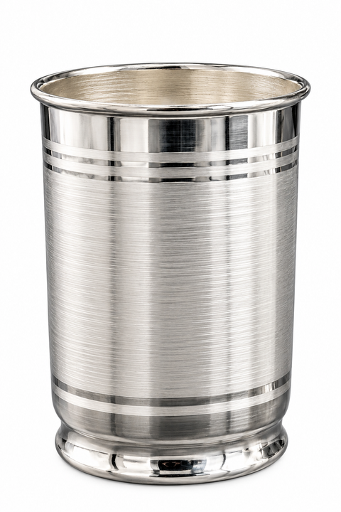 925 Solid Silver Glass with a line running on top (D44)