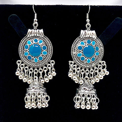 Afghan Ethnic Vintage Bell Tassel Drop Earrings