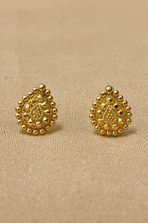 22 KT Gold Designer Teardrop Pendant Set (D116)