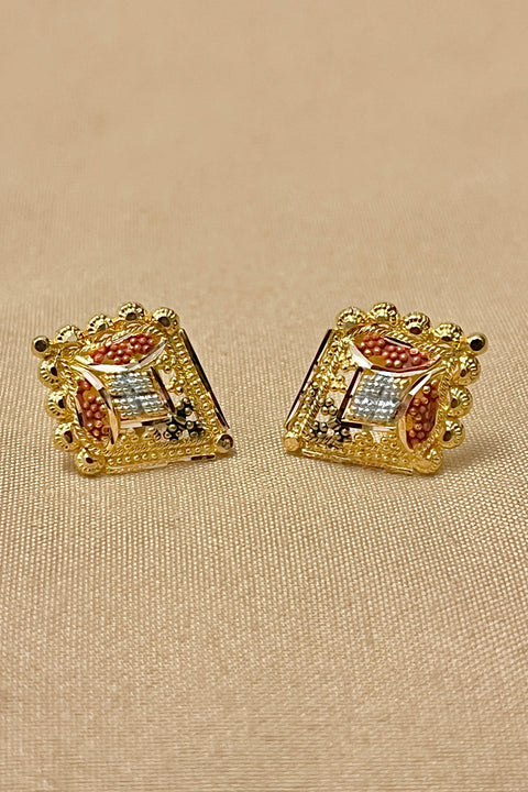 22 KT Gold Designer Multicolor Pendant Set (D119)