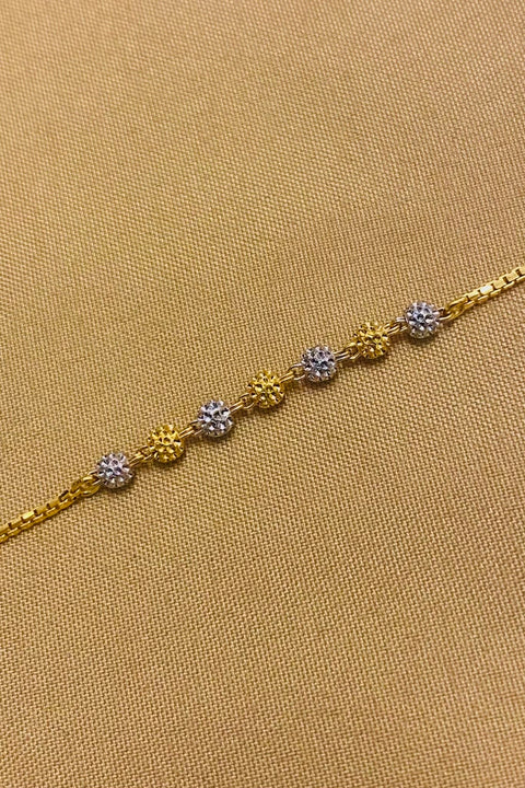 22KT Gold Designer Beaded Bracelet (D140)