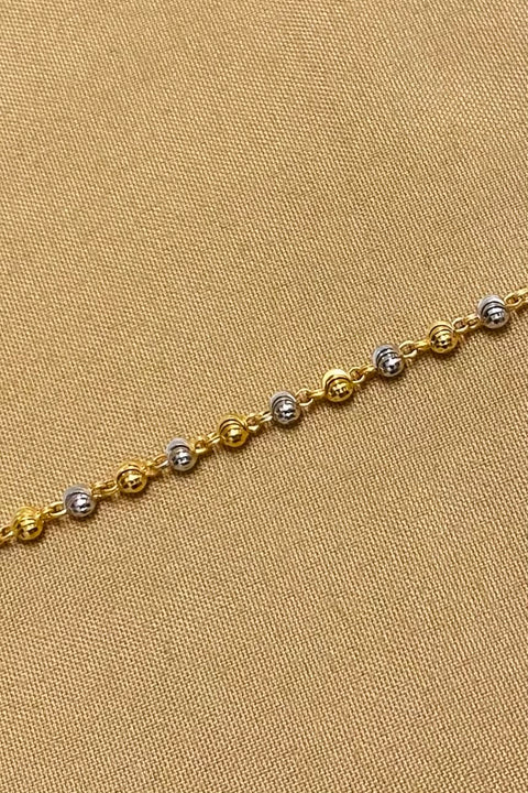 22KT Gold Designer Beaded Baby Bracelet (D142)