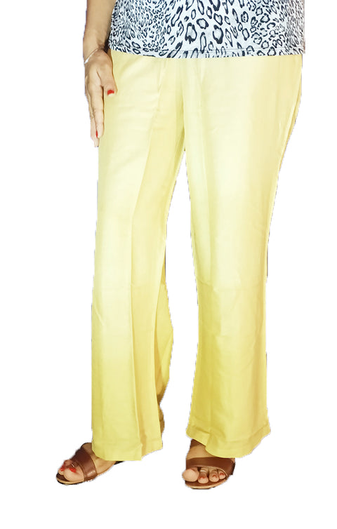 Designer cream Rayon Plazzo for Womens and Girls (D21)