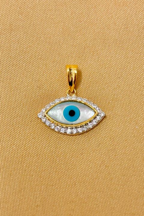 22 KT Gold Evil Eye Designer Pendant (D55)