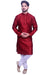Designer Maroon Color Silk Kurta Pajama (D101)
