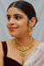 Designer Gold Plated Royal Kundan & Ruby Necklace with Earrings (D812)