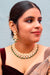 Designer Gold Plated Royal Kundan Necklace with Earrings (D854)