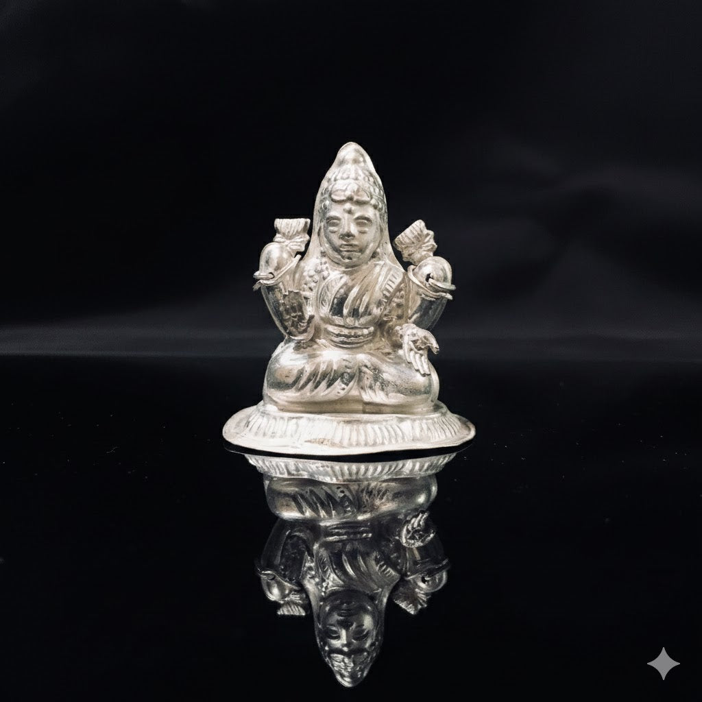 925 Abhishekam Lakshmi Silver Idol (Design 8)– PAAIE
