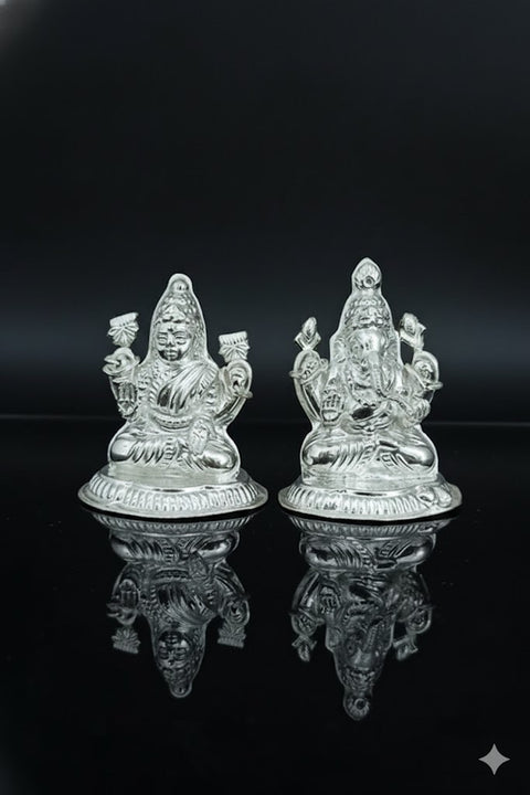 999 Pure Silver Lakshmi Ganesha (Design 9)