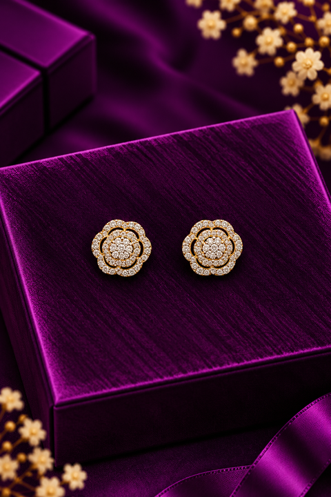 18k Primary Shaped Diamond Studs (D18)