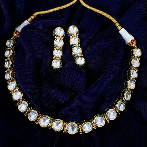 Designer Gold Plated Kundan Set (D134)