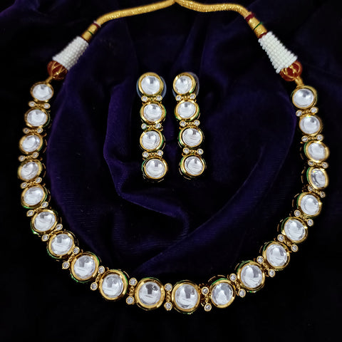 Designer Gold Plated Kundan Set (D134)