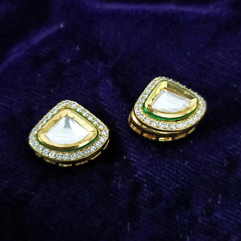 New Arrival Designer Kundan Gold Plated Studs (Design 46)