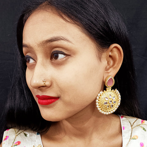 Beautifully Designed Traditional Amrapali Earrings