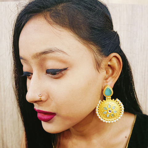 Beautifully Designed Traditional Amrapali Earrings
