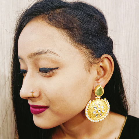 Beautifully Designed Traditional Amrapali Earrings