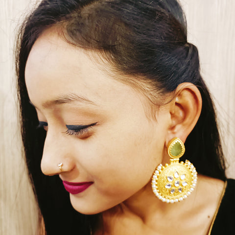 Beautifully Designed Traditional Amrapali Earrings