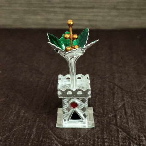 925 Solid Silver Tulsi Goddess Plant (D3)