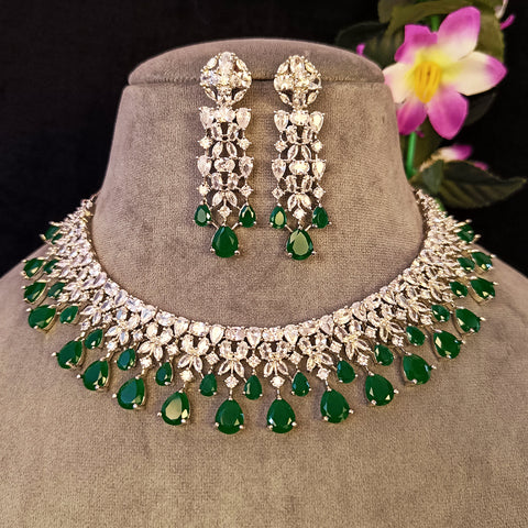 American Diamond Necklace Set (D2)