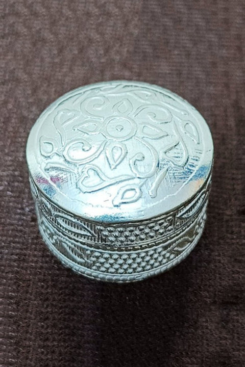 925 Pure Silver Designer Kumkum Box (Design 57)