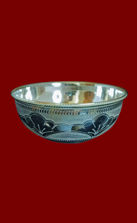 925 Solid Silver Designer Bowl (Design 61)