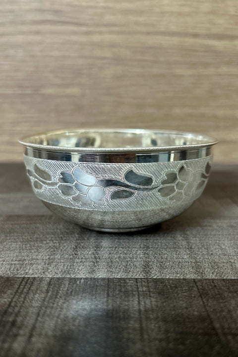 925 Solid Silver Big Bowl (Design 52)