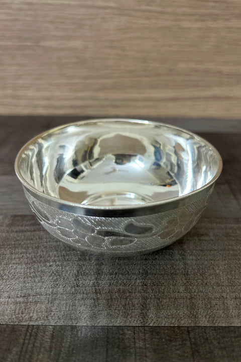 925 Solid Silver Big Bowl (Design 52)