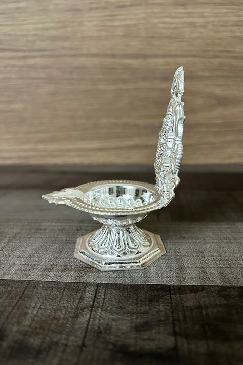 925 Silver Ganesha Diya (Design 76)