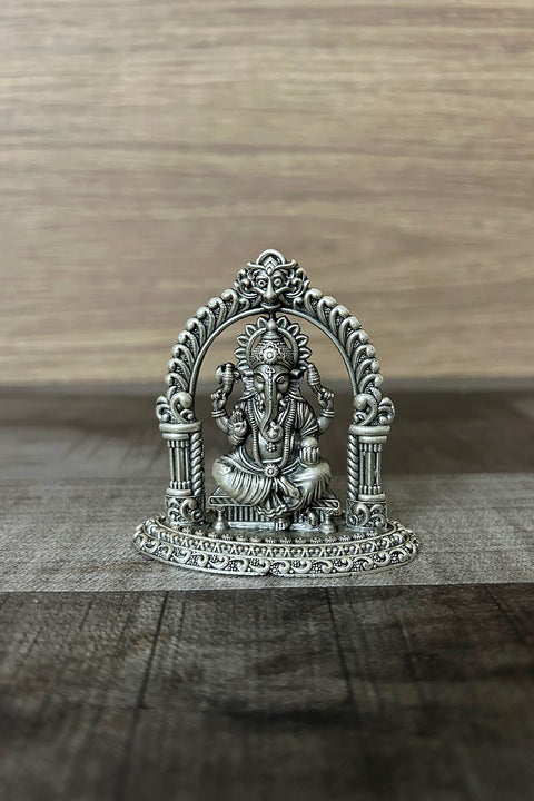 925 Pure Silver Ganesha Idol For House Warming (D21)