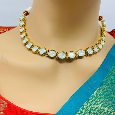 Designer Gold Plated Kundan Set (D134)