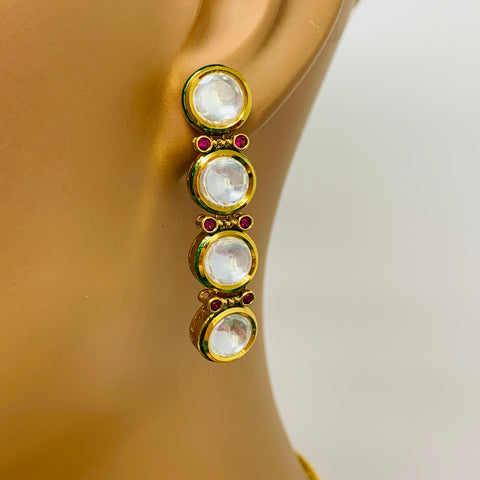Designer Gold Plated Kundan Set (D134)