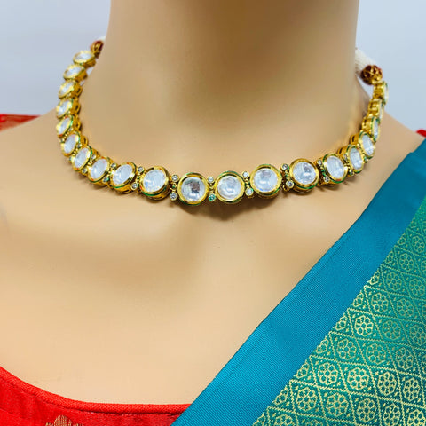 Designer Gold Plated Kundan Set (D134)