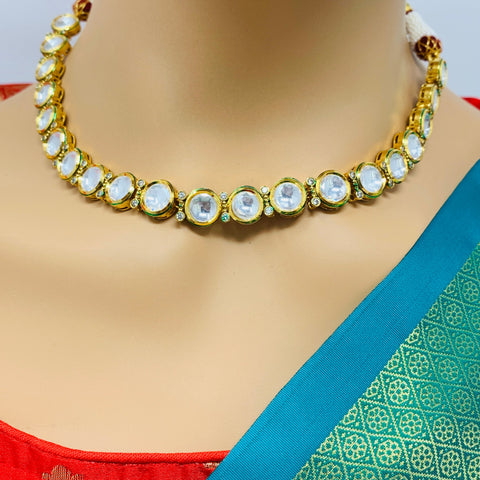 Designer Gold Plated Kundan Set (D134)