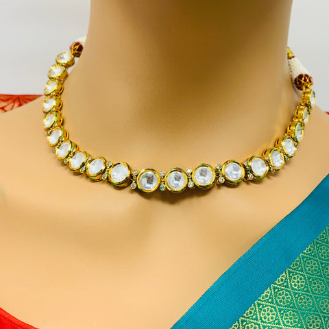 Designer Gold Plated Kundan Set (D134)
